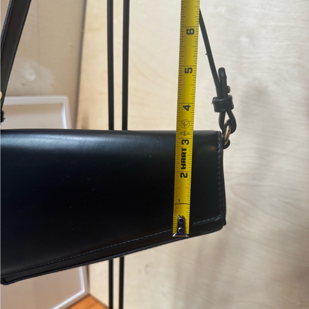 Madison West Black Triangle Shoulder Bag - Picture 12 of 13